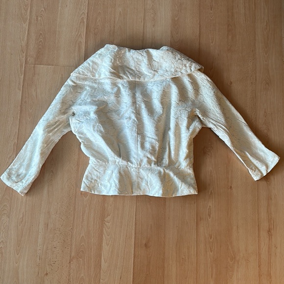 Vintage Windsor Dress cream suit skirt set XS - as is - Picture 10 of 12